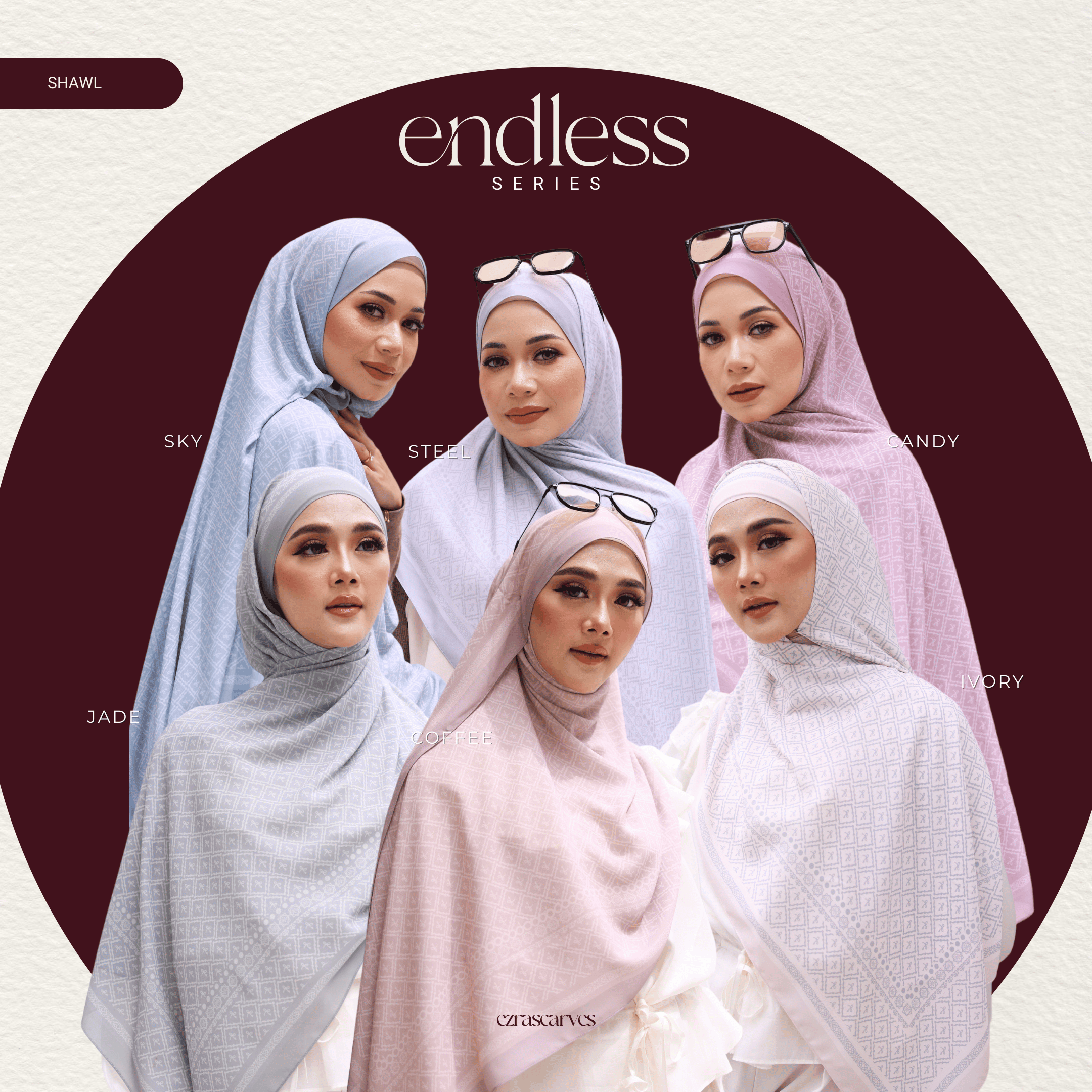 Endless Shawl Series - Ezra Scarves