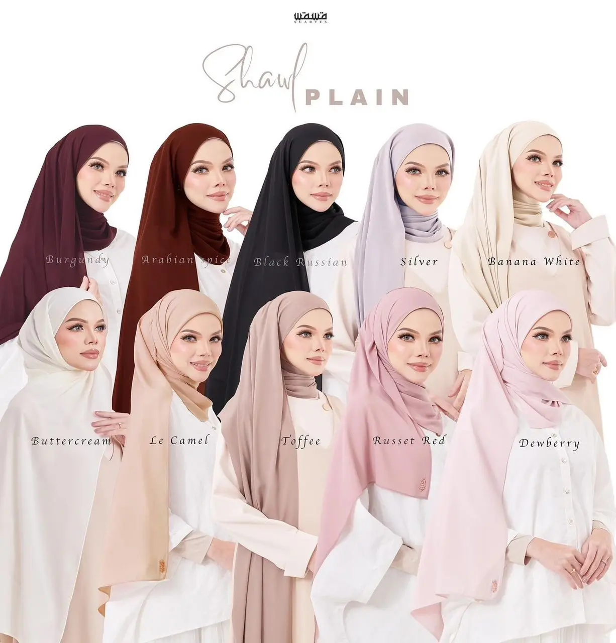 Shawl Plain - Wawa Scarves